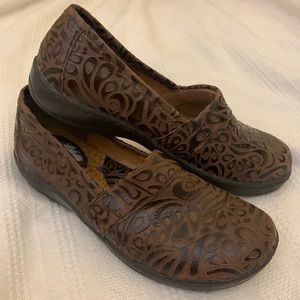 B.O.C. Tooled Leather Howell Slip On Clogs